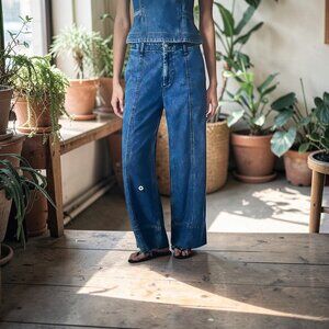 Rag & Bone Featherweight Arianna Palazzo Jeans, size 27, in color Aliah